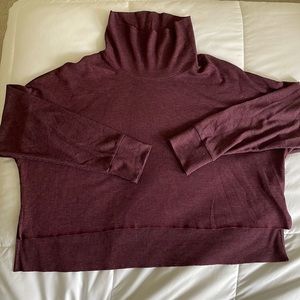 Long sleeve turtle neck (Maroon). Worn once.